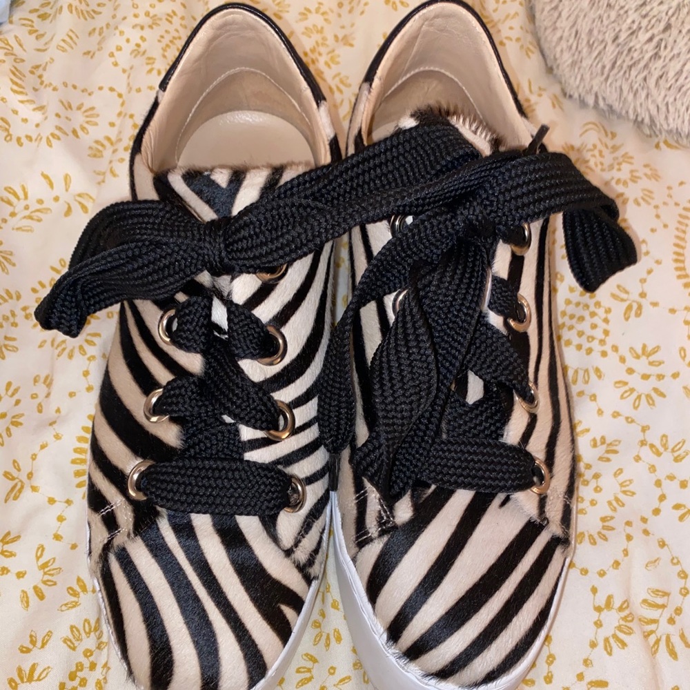 Luca Grossi Zebra Platform Sneakers! View 4